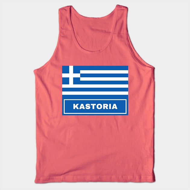 Kastoria City with Greek Flag Tank Top by aybe7elf